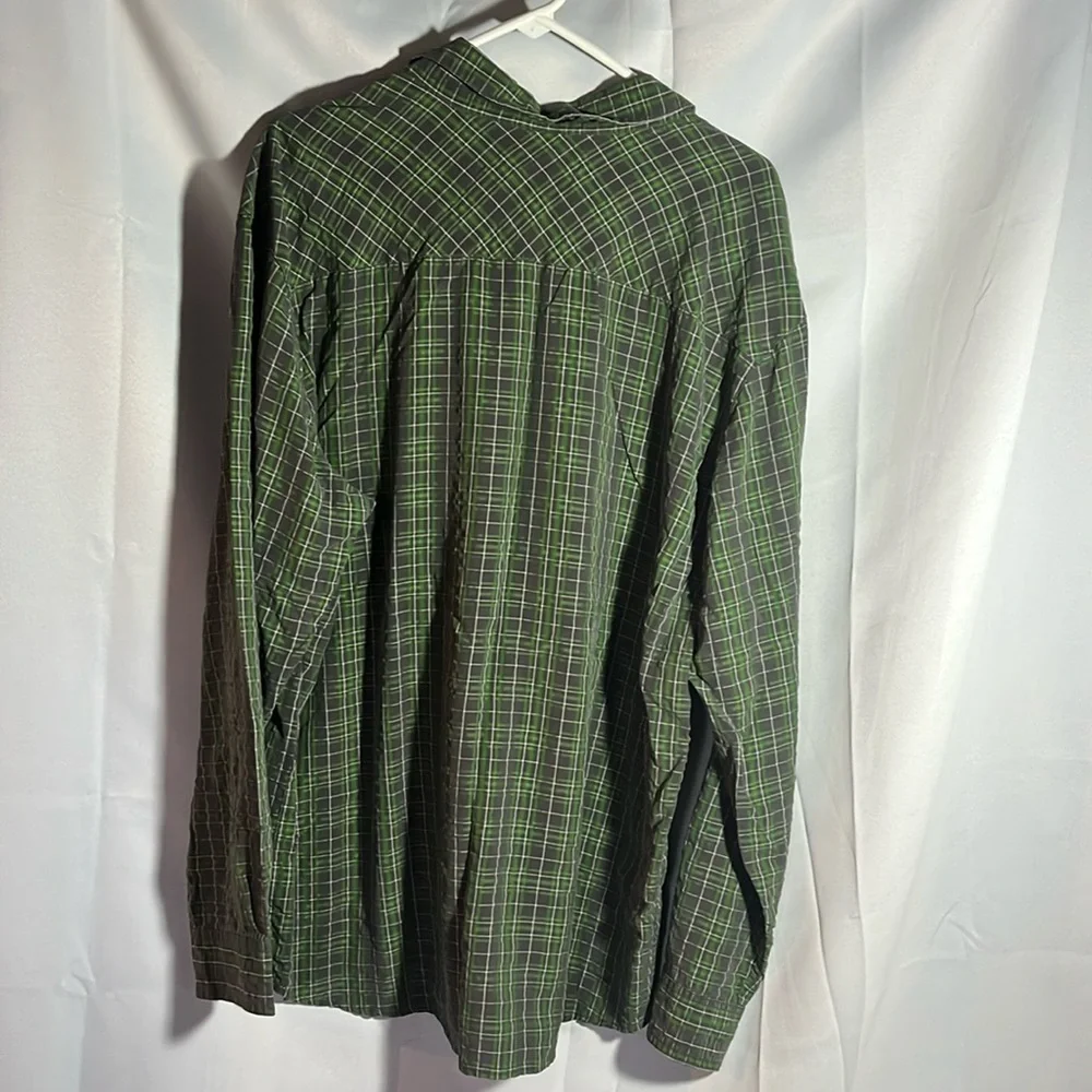 Columbia Omni-shade sun protection long sleeve shirt - green/grey - XL - Picture 4 of 4